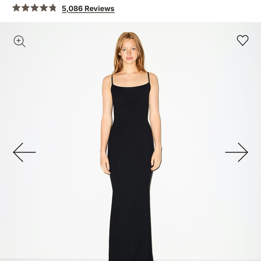SKIMS Soft Lounge Long Slip Dress Ribbed - NWT - M